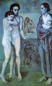 La vida, Pablo Picasso. &Oacute;leo sobre tela. 1903. Cleveland Museum of Art.