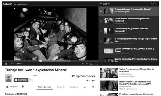 Lista de reproducci&oacute;n con evidencias de aprendizajes y materiales divulgativos