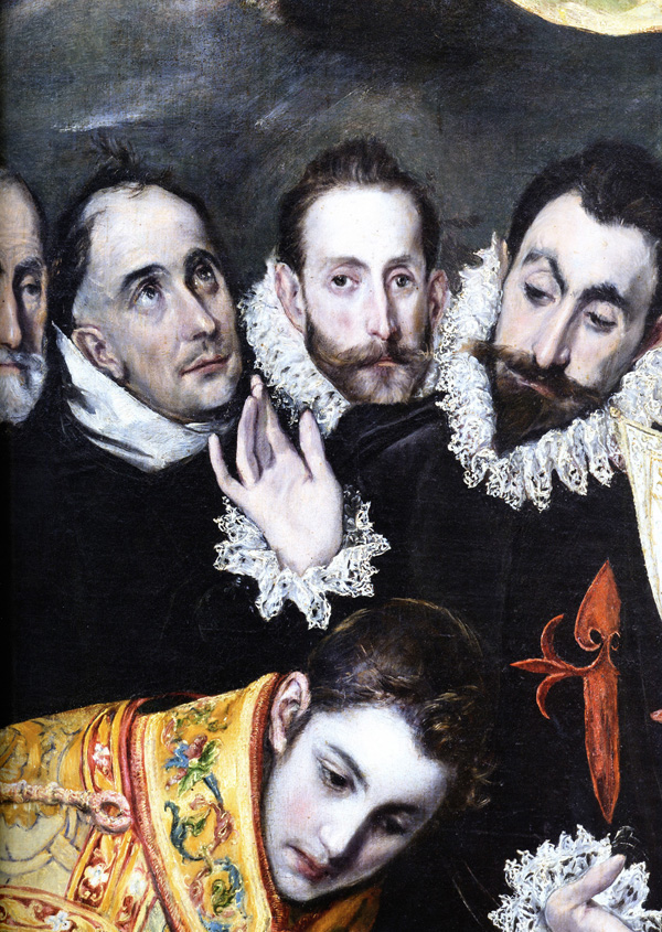 El Greco, <em>El entierro del Conde de Orgaz</em> (detalle), 1586-1588, Iglesia de Santo Tomé, Toledo