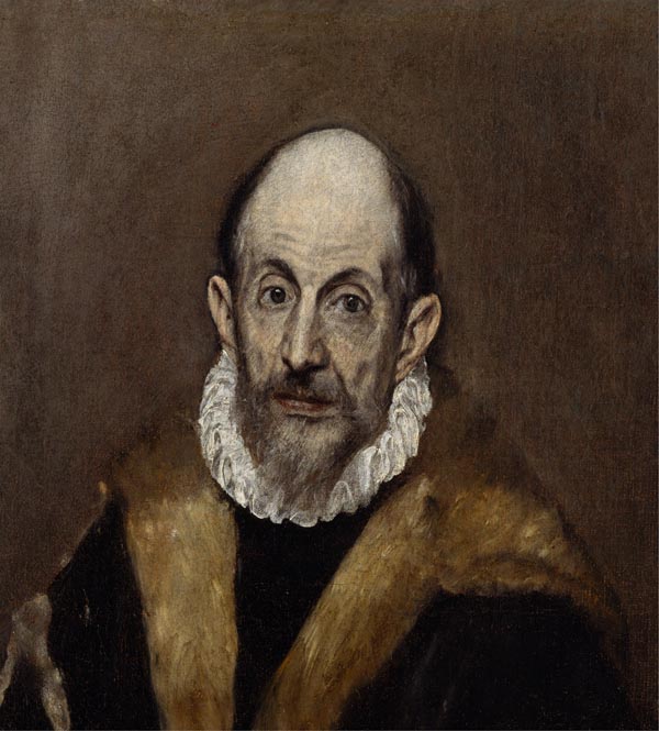 El Greco: <em>Autorretrato?</em> 1595-1600. Nueva York, The Metropolitan Museum of Art.