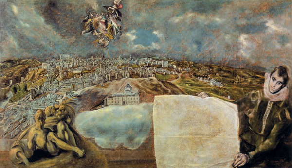 El Greco: <em>Vista y plano de Toledo</em>, 1600-1610. Toledo, Casa Museo de El Greco.